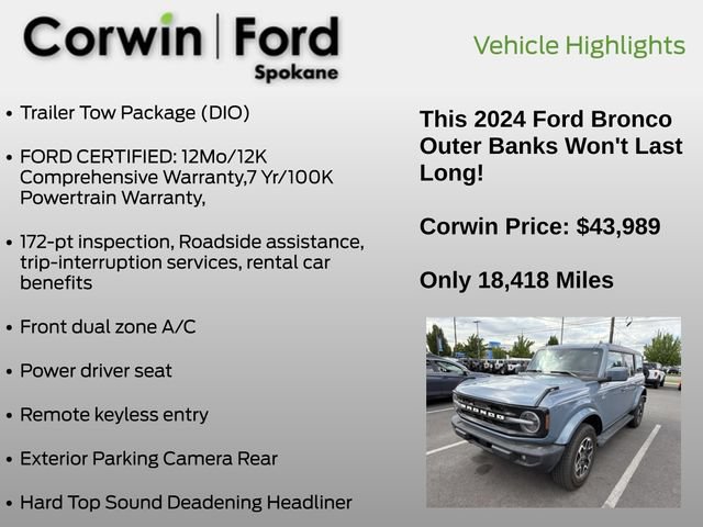 Used 2024 Ford Bronco Outer Banks AWD/4WD image 6