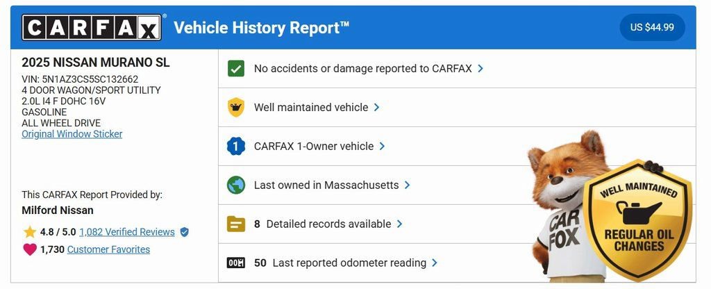 Used 2025 Nissan Murano SL w/ Cargo Package image 34