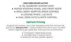 Certified 2023 Ford Escape Active w/ Tech Pack #1 AWD/4WD image 2
