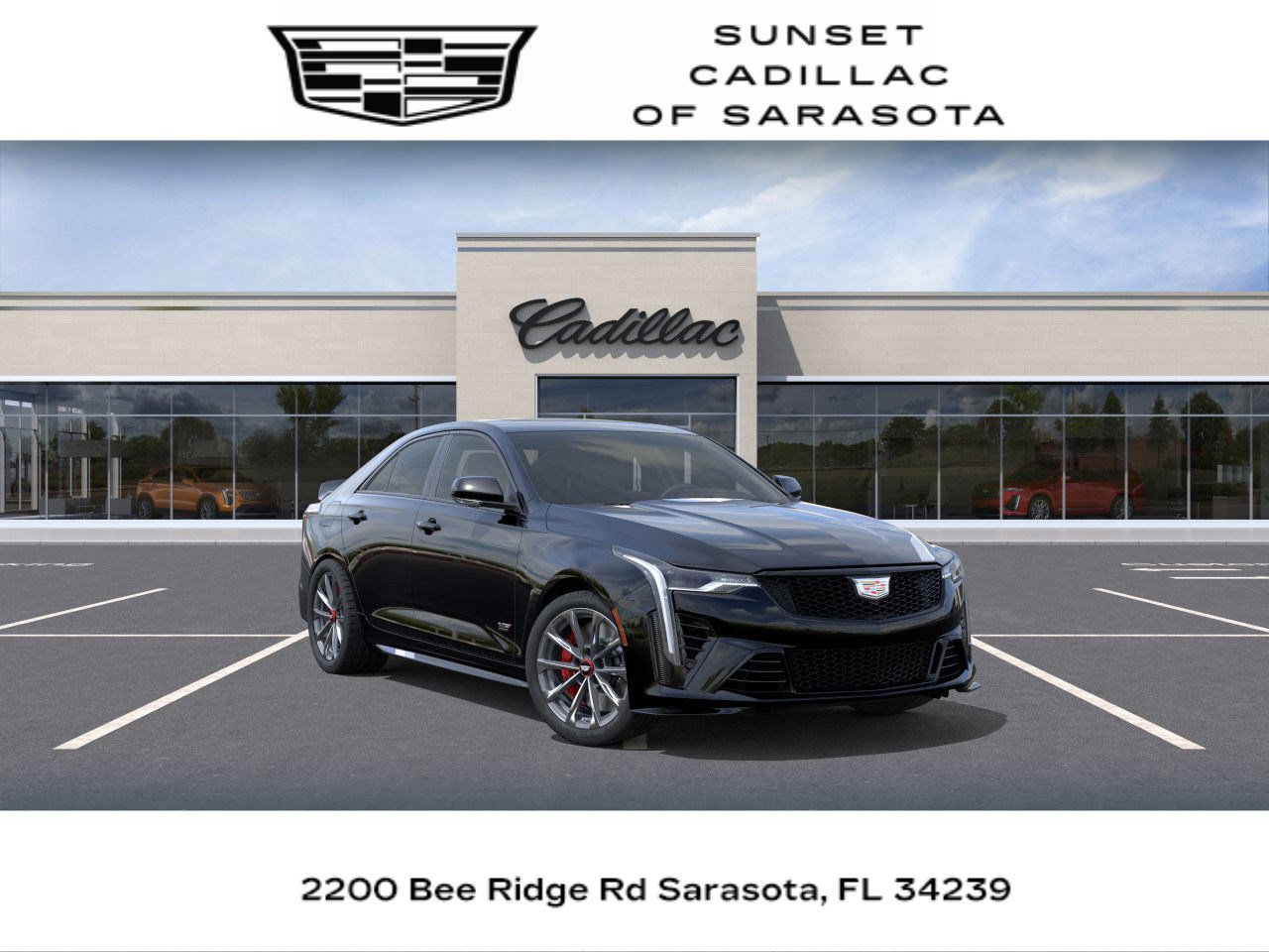 New 2026 Cadillac CT4 V Blackwing w/ Carbon Fiber 1 Package RWD image 1