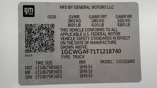 New 2026 Chevrolet Express 2500 w/ Driver Convenience Package RWD image 37