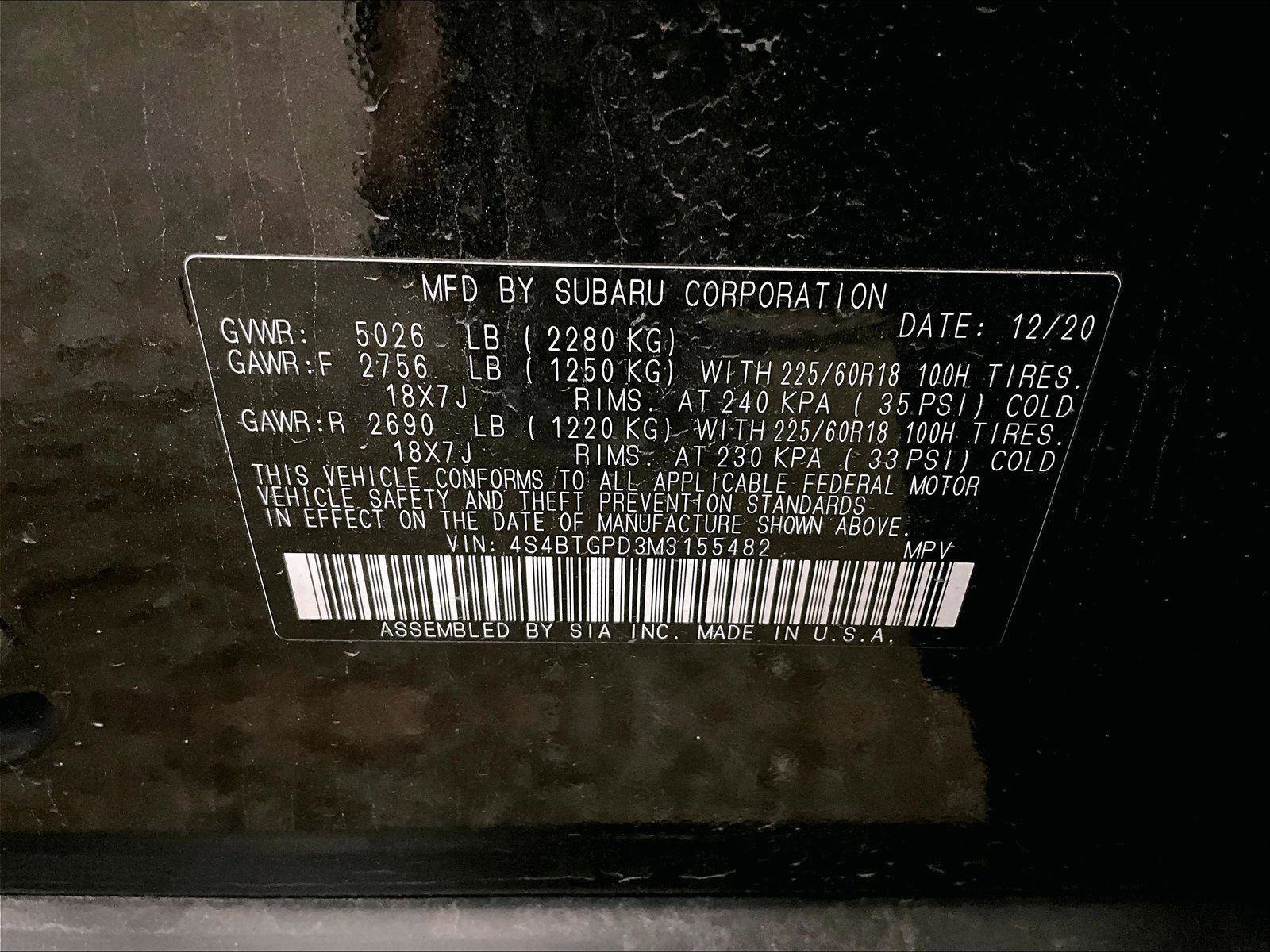 Used 2021 Subaru Outback Touring XT AWD/4WD image 33