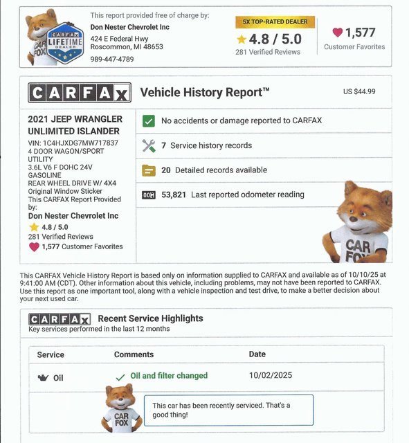 Used 2021 Jeep Wrangler Unlimited Islander w/ Uconnect 4C Nav & Sound Group image 5