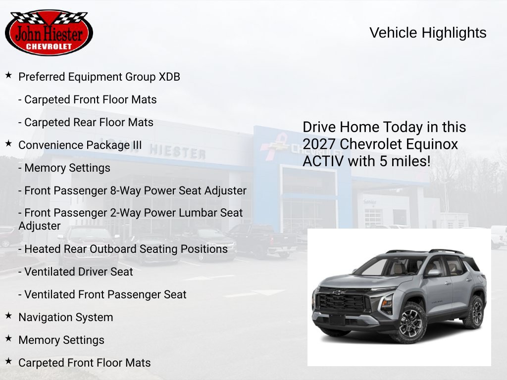 New 2027 Chevrolet Equinox ACTIV w/ Convenience Package III FWD image 2