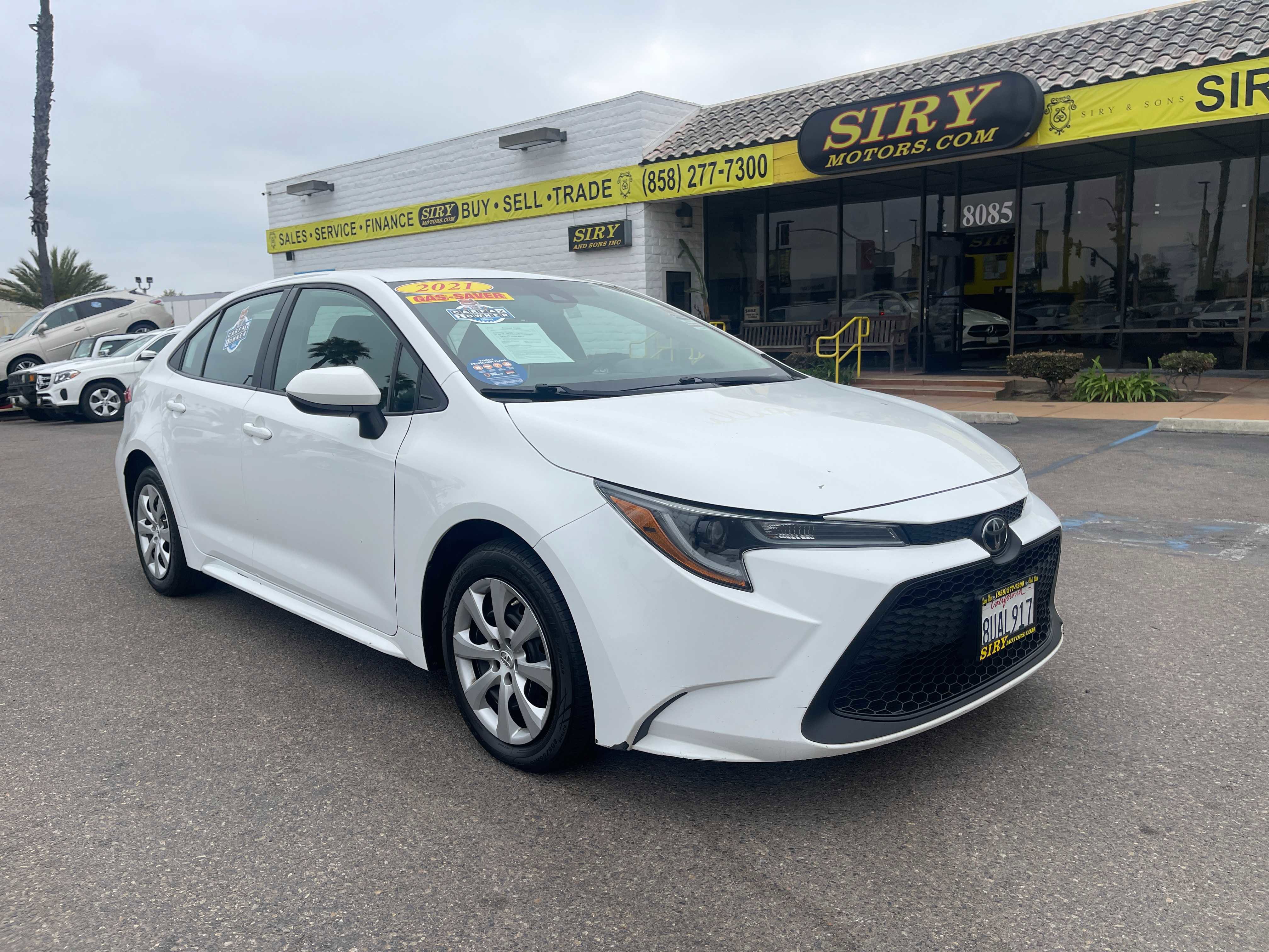Used 2021 Toyota Corolla LE w/ Carpet Mat Package (TMS)