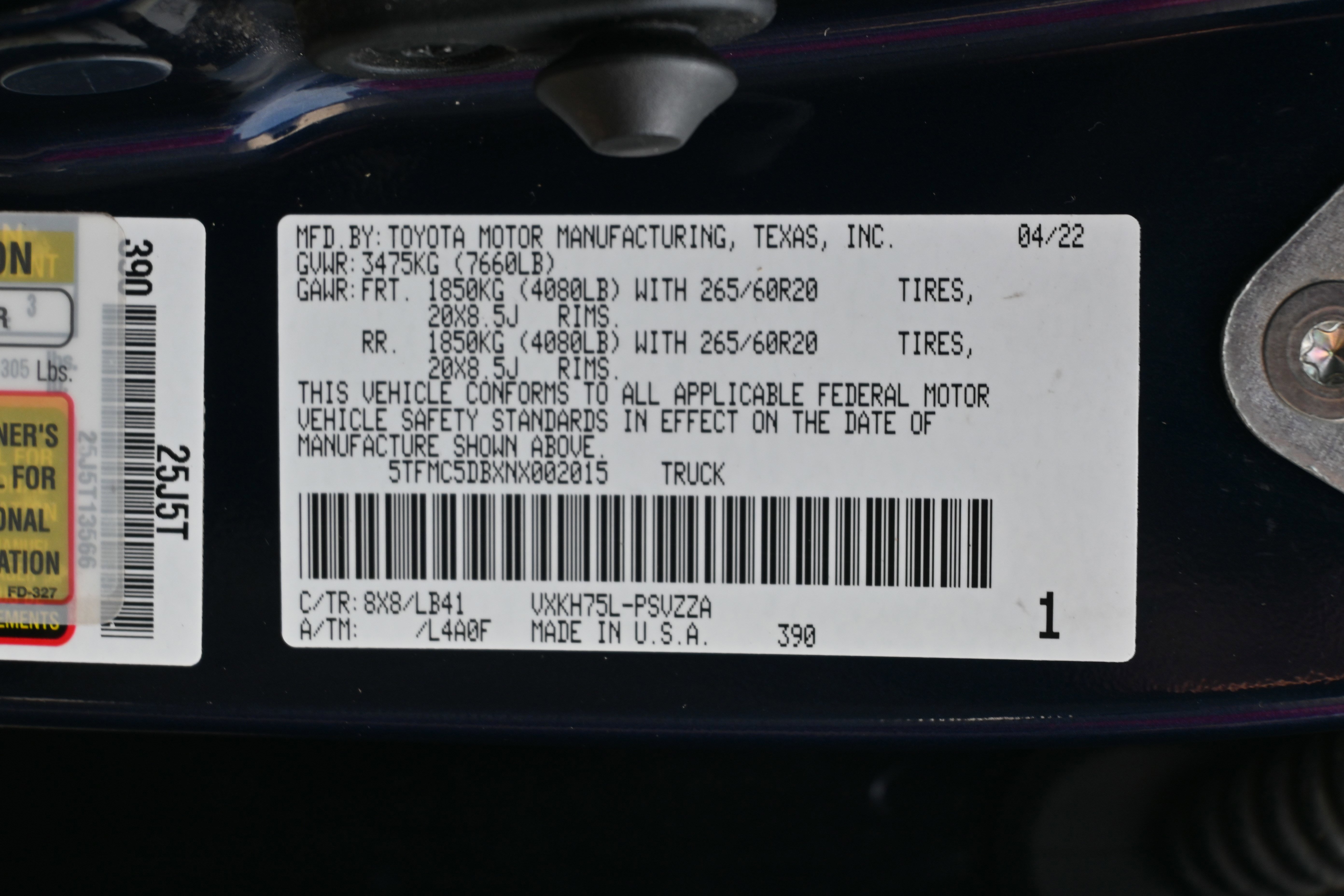 Used 2022 Toyota Tundra 1794 Edition w/ TRD Off-Road Package image 36