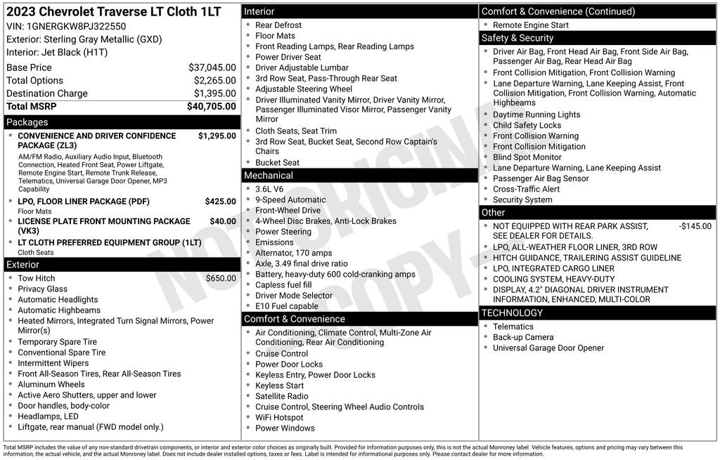 Certified 2023 Chevrolet Traverse LT FWD image 2