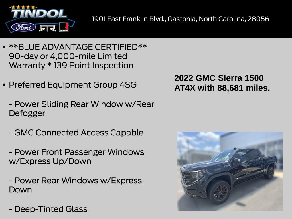 Used 2022 GMC Sierra 1500 AT4X AWD/4WD image 12