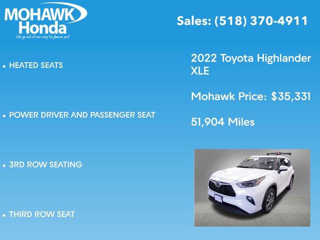 Used 2022 Toyota Highlander XLE AWD/4WD image 14