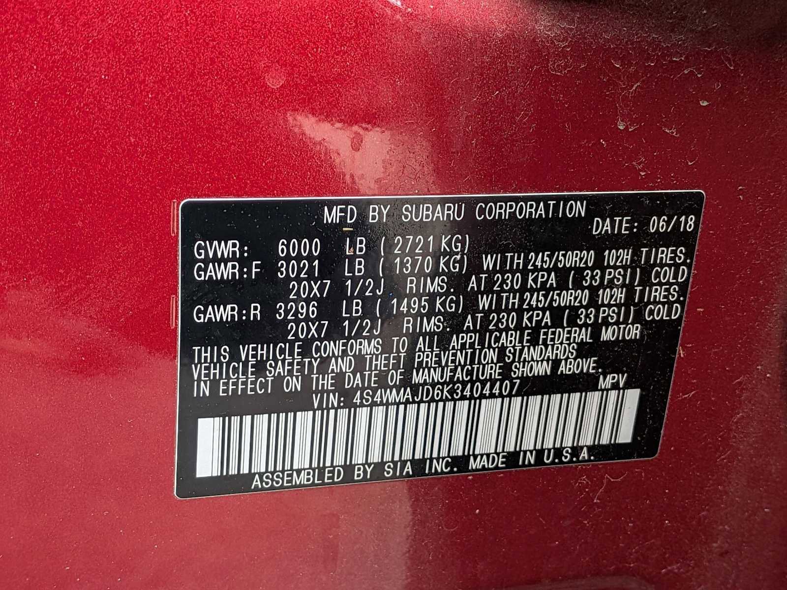 Used 2019 Subaru Ascent Limited image 33