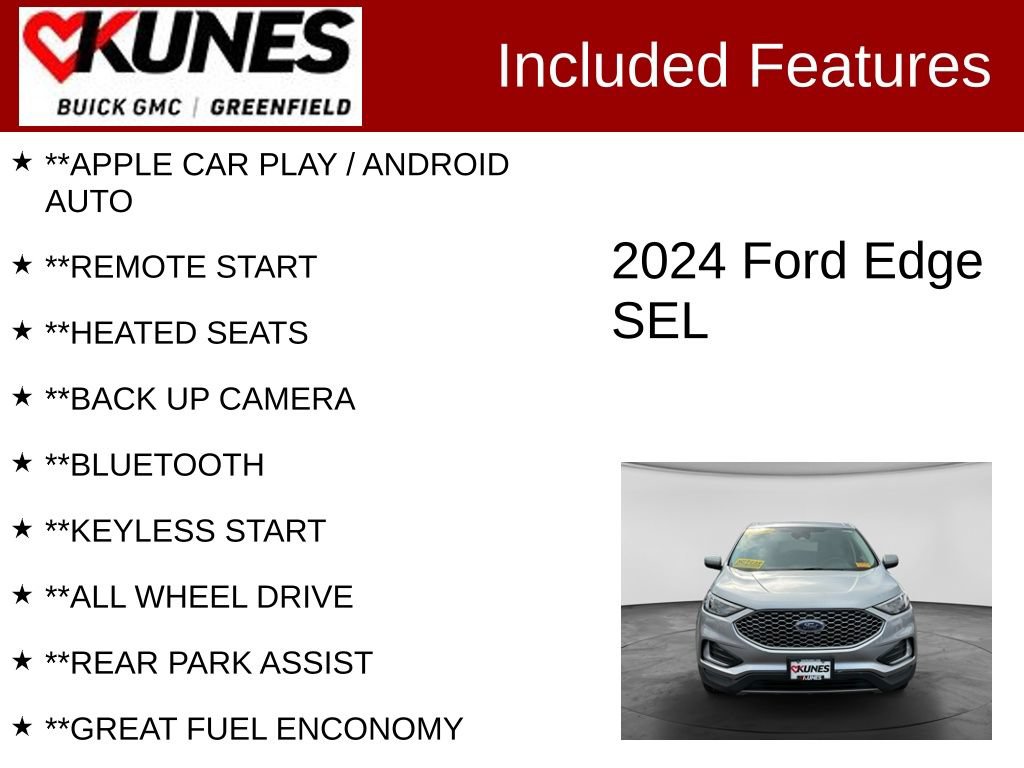 Used 2024 Ford Edge SEL AWD/4WD image 2