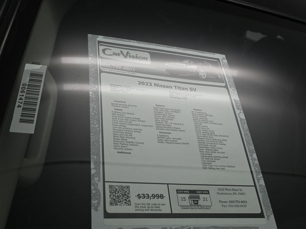 Used 2023 Nissan Titan SV image 33