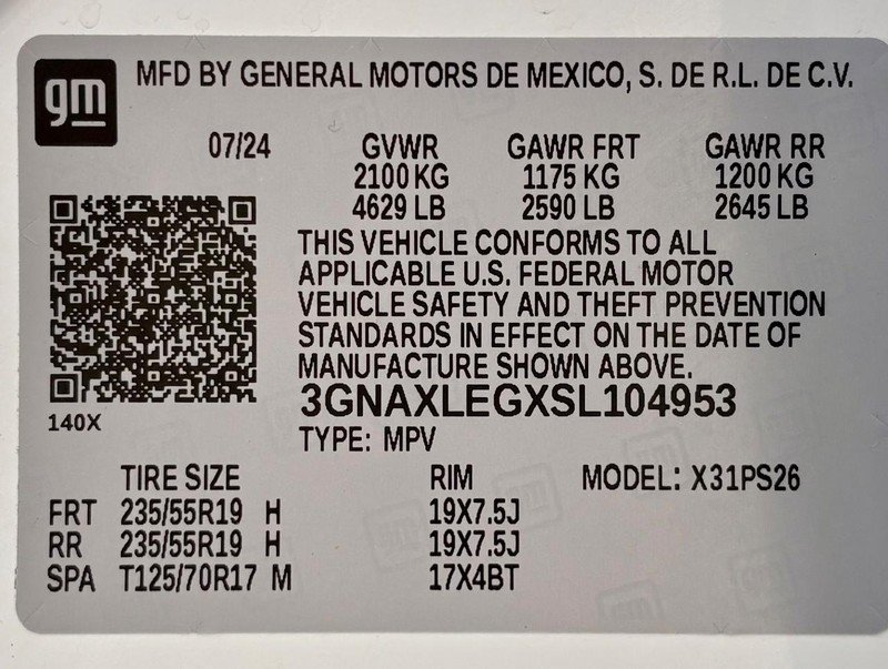 Used 2025 Chevrolet Equinox RS w/ Safety and Technology Package FWD image 33