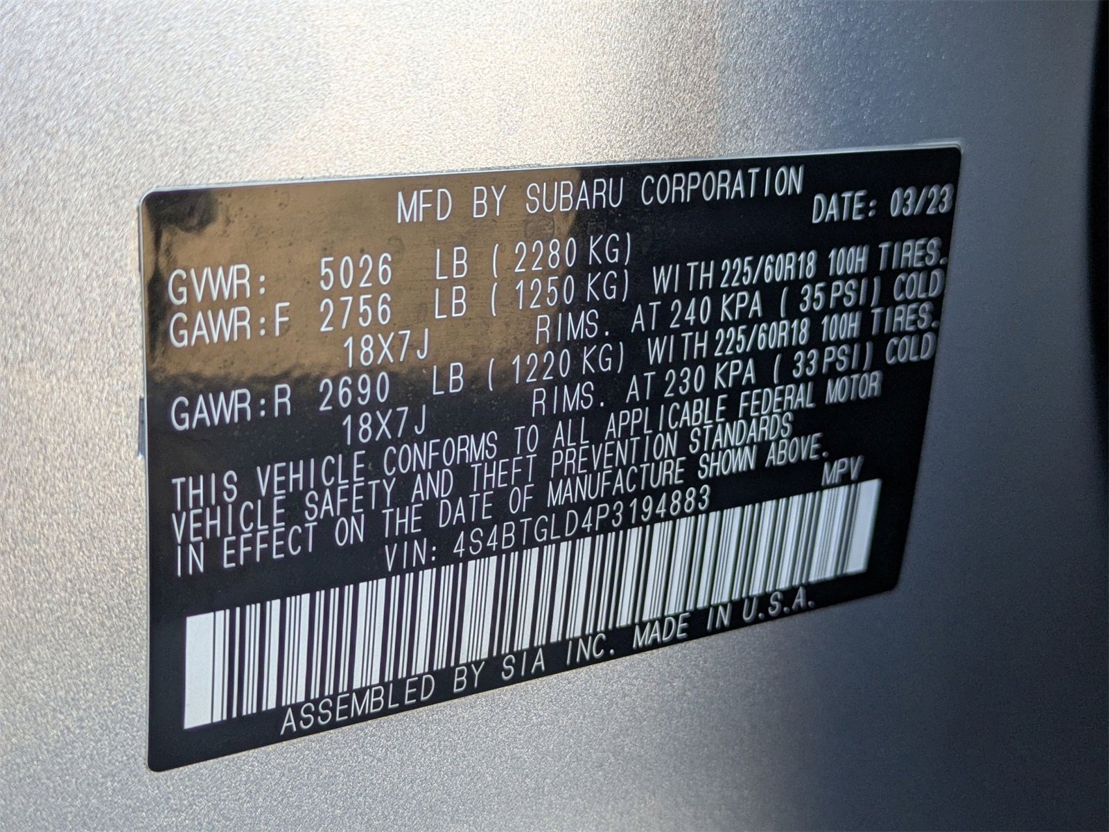 Used 2023 Subaru Outback Onyx Edition XT image 17