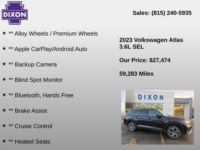 Used 2023 Volkswagen Atlas SEL image 4