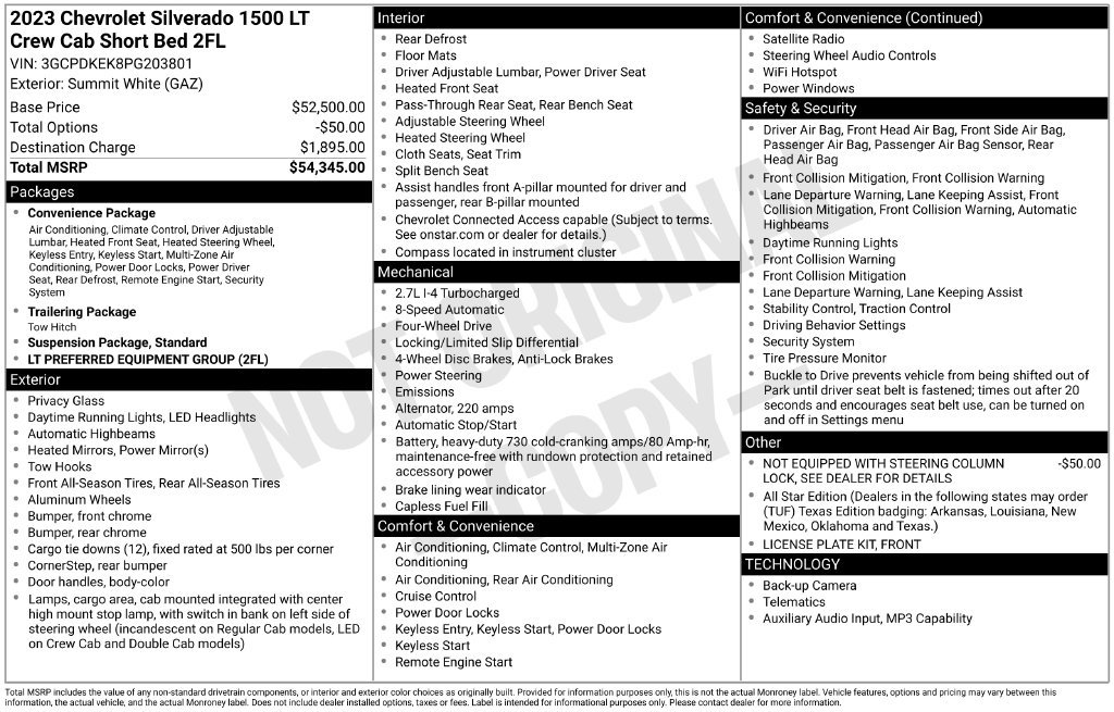 Used 2023 Chevrolet Silverado 1500 LT AWD/4WD image 25