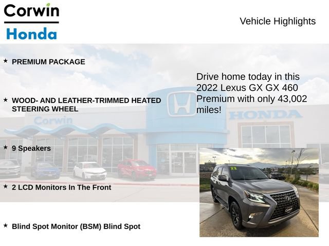 Used 2022 Lexus GX 460 Premium w/ Premium Package AWD/4WD image 7