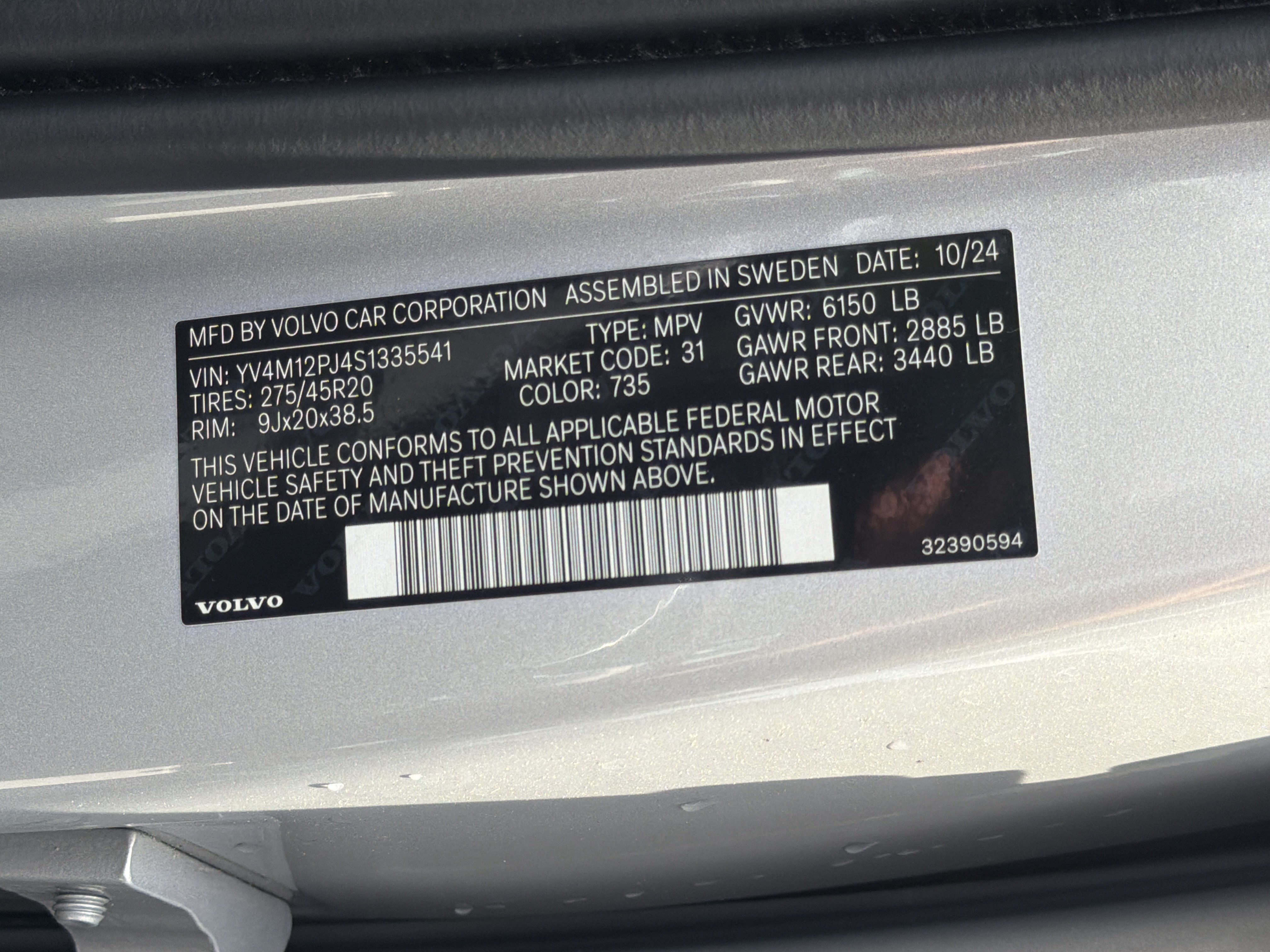 Certified 2025 Volvo XC90 B5 Core AWD/4WD image 35