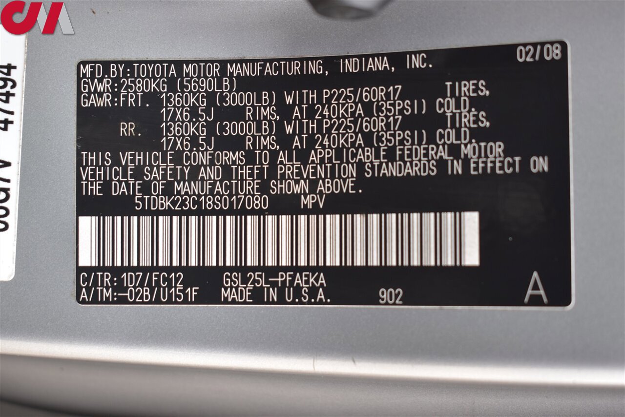 Used 2008 Toyota Sienna LE AWD/4WD image 30