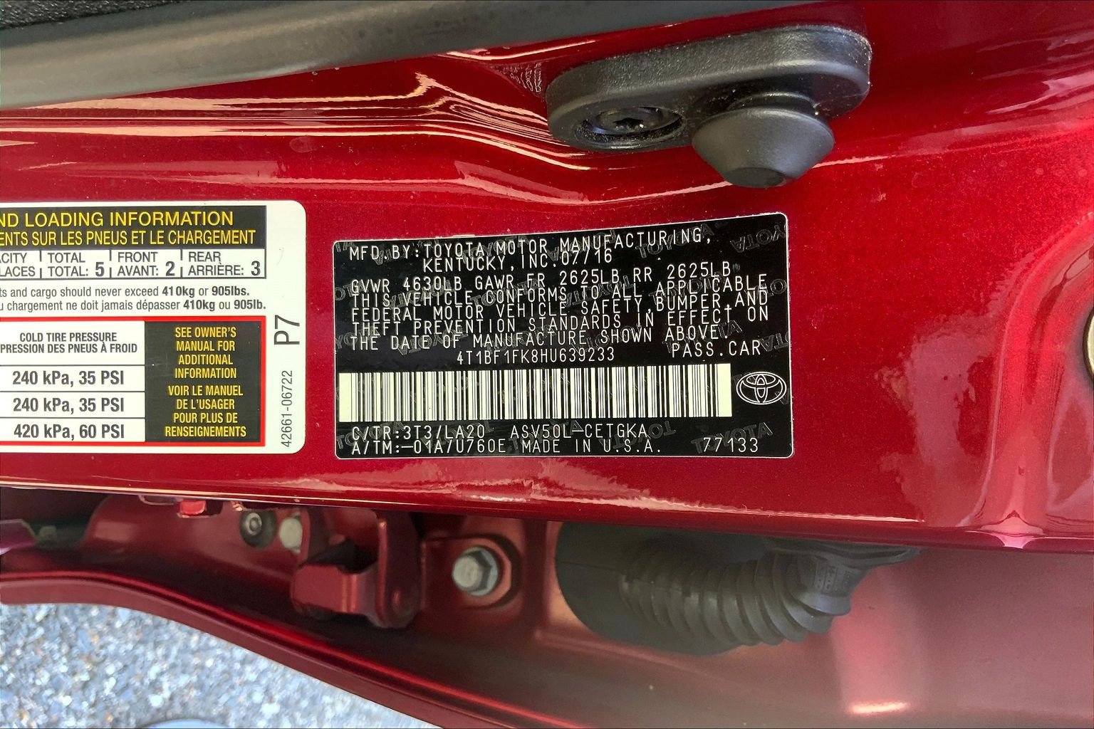 Used 2017 Toyota Camry XLE w/ Moonroof Package FWD image 37