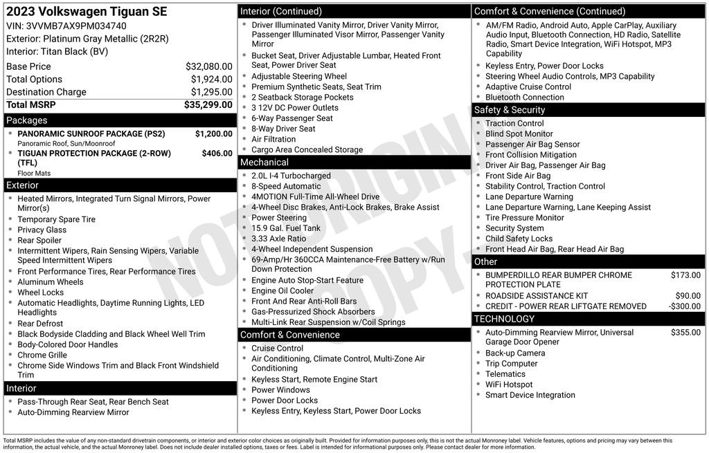 Used 2023 Volkswagen Tiguan SE w/ Panoramic Sunroof Package image 25