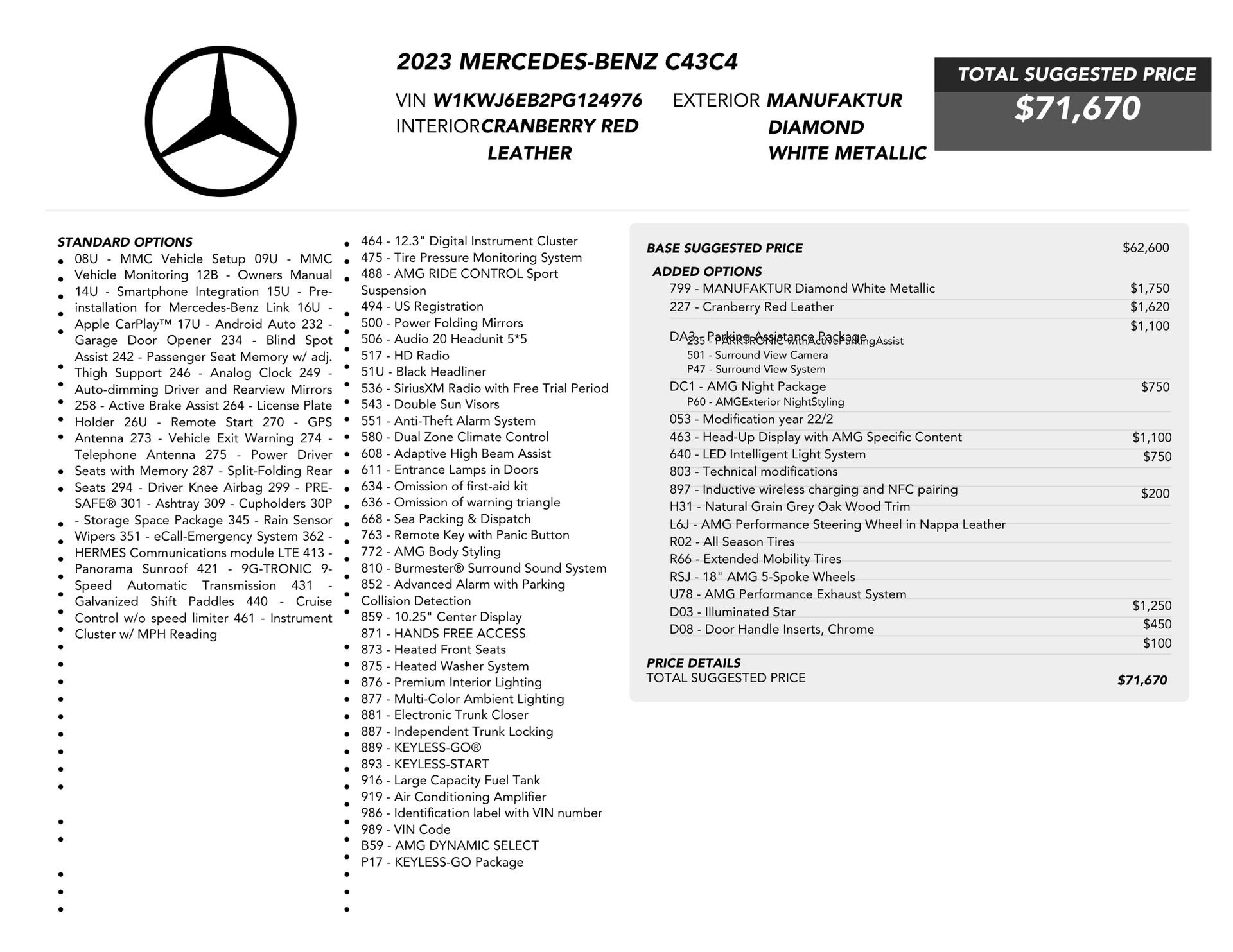 Used 2023 Mercedes-Benz C 43 AMG 4MATIC Coupe image 82