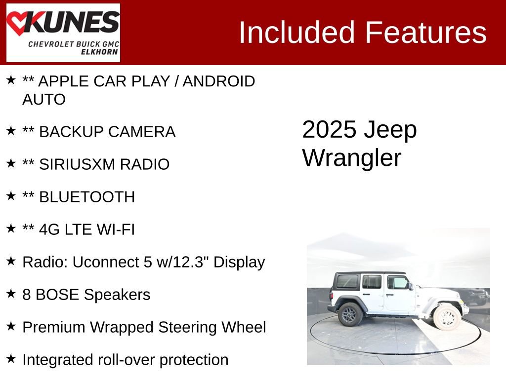 Used 2025 Jeep Wrangler Sport S image 2