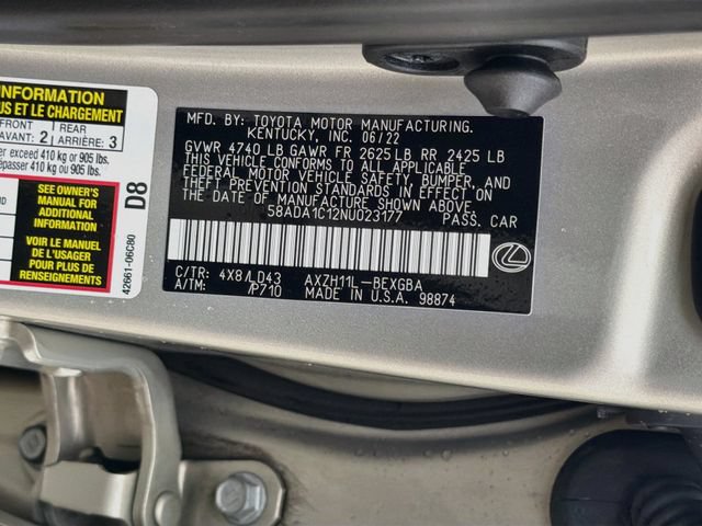 Used 2022 Lexus ES 300h w/ Premium Package FWD image 44