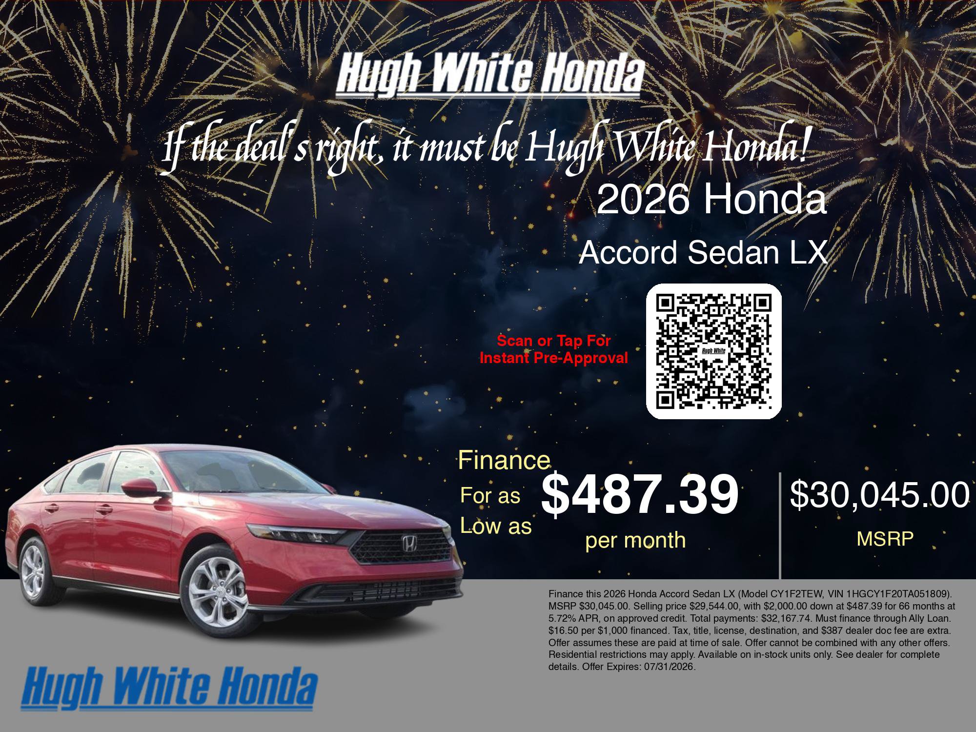 New 2026 Honda Accord LX image 6