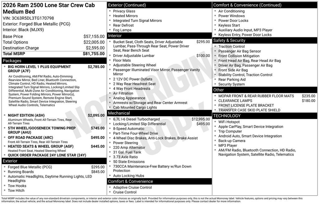 New 2026 RAM 2500 Lone Star image 23