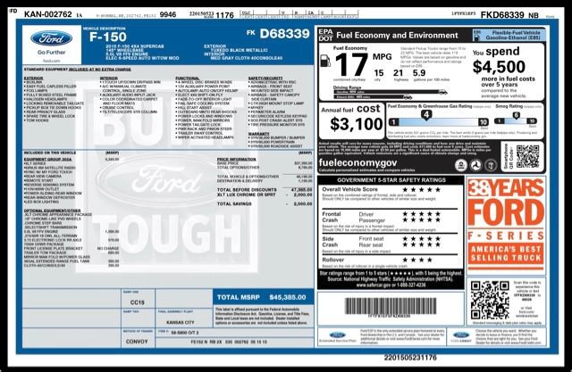 Used 2015 Ford F150 XLT w/ Equipment Group 302A Luxury AWD/4WD image 32