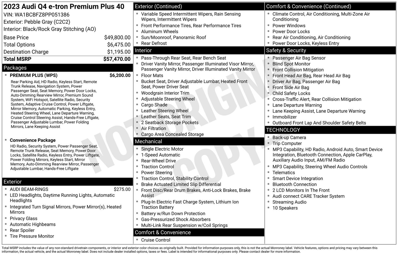 Certified 2023 Audi Q4 e-tron Premium Plus w/ Premium Plus RWD image 32