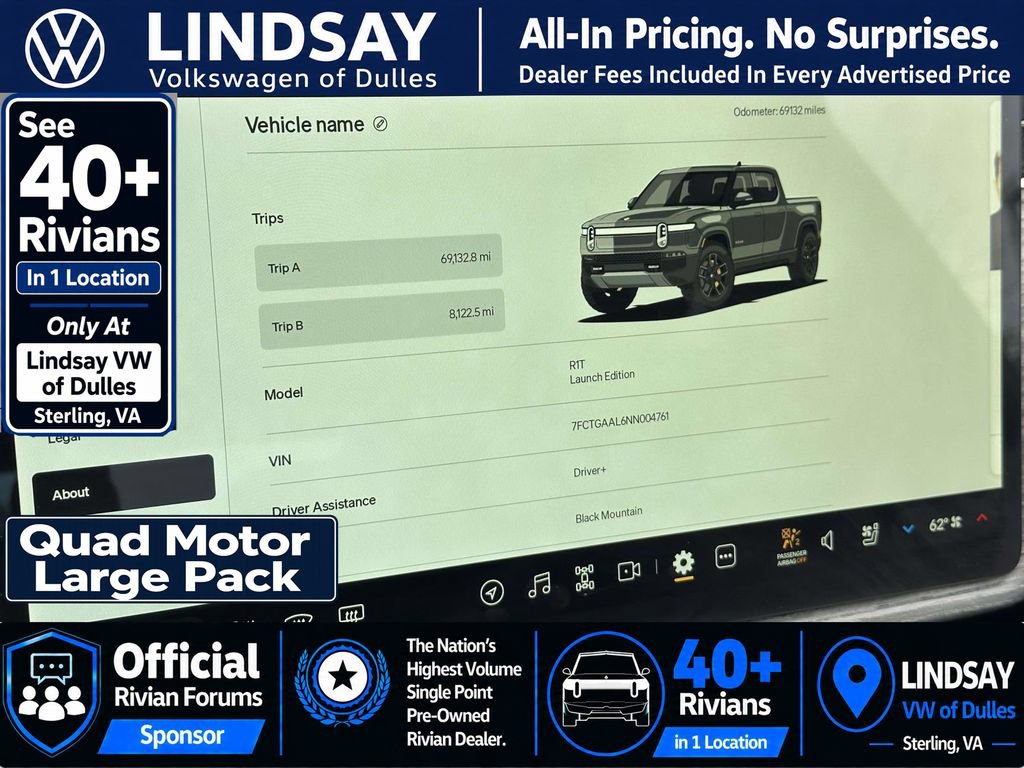 Used 2022 Rivian R1T Launch Edition AWD/4WD image 25