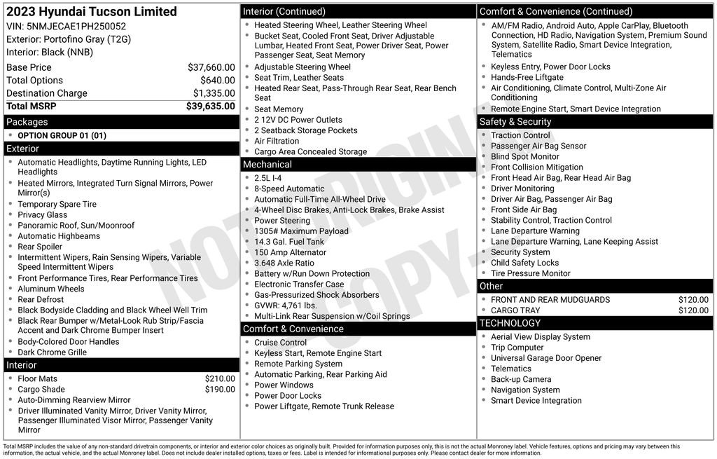 Used 2023 Hyundai Tucson Limited image 3