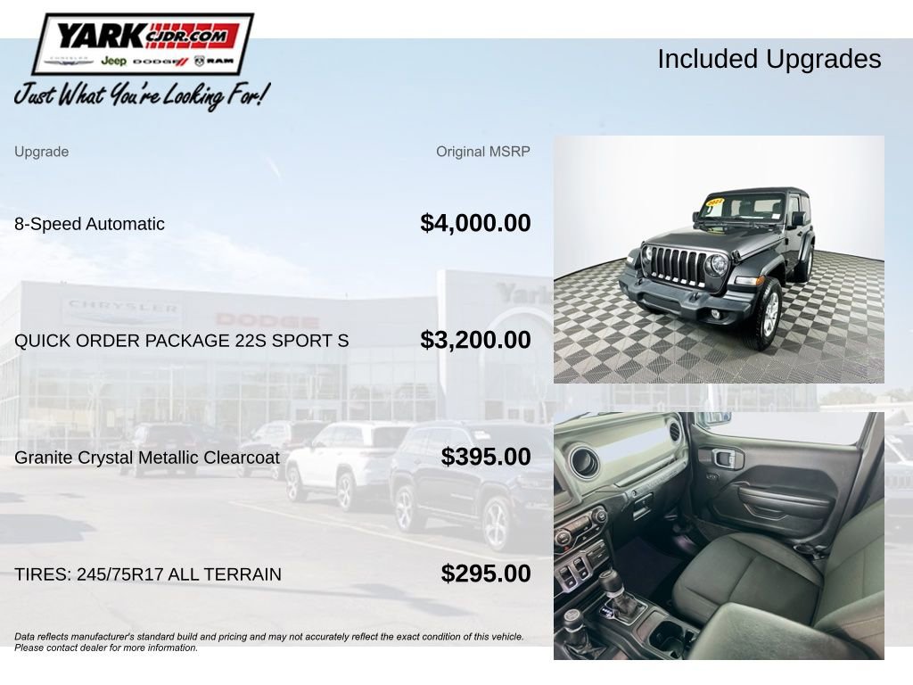 Certified 2022 Jeep Wrangler Sport S image 5