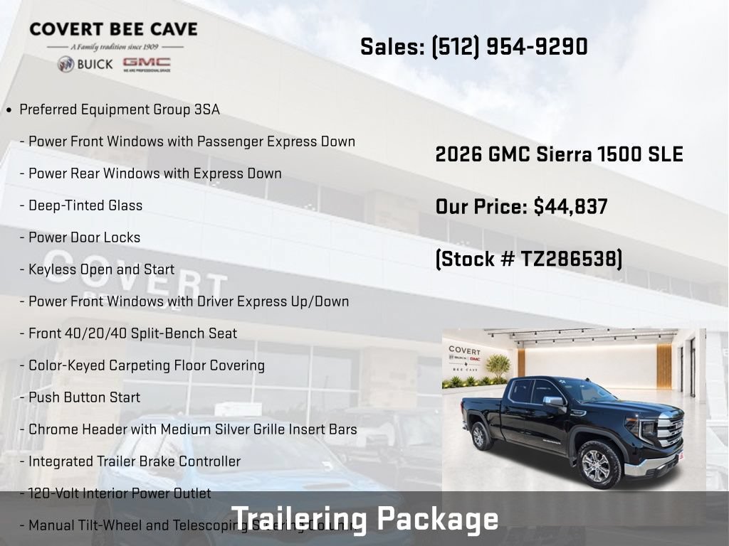 New 2026 GMC Sierra 1500 SLE w/ Preferred Package RWD image 10