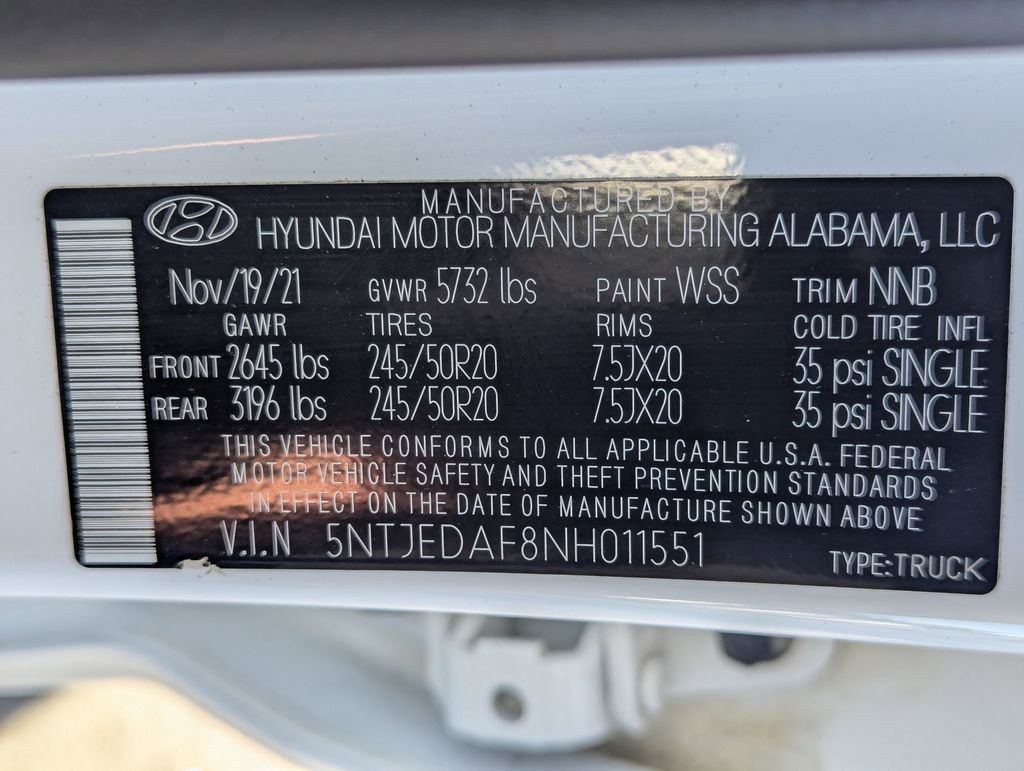 Used 2022 Hyundai Santa Cruz Limited image 37