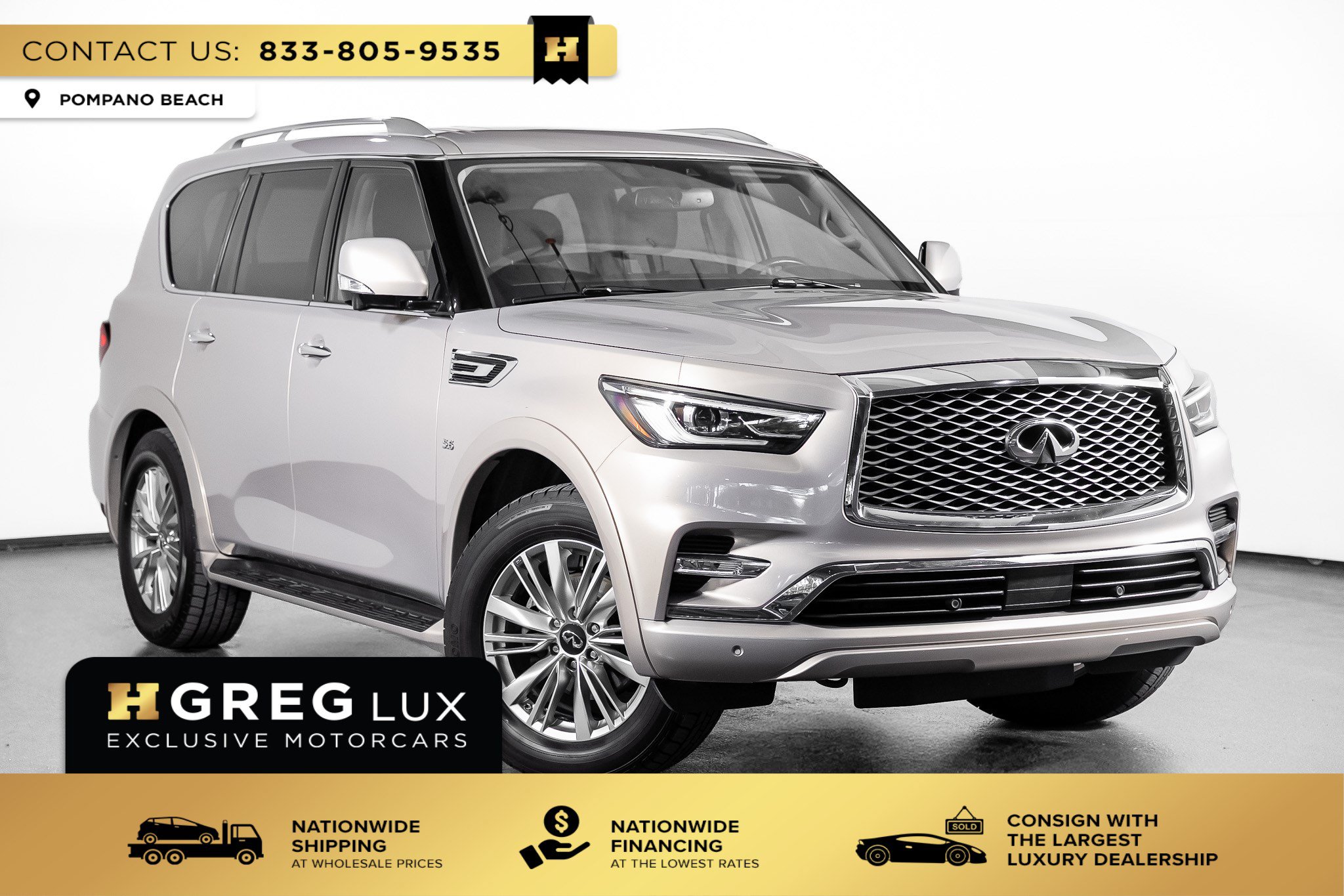 Used 2019 INFINITI QX80 Luxe w/ Proassist Package RWD image 1
