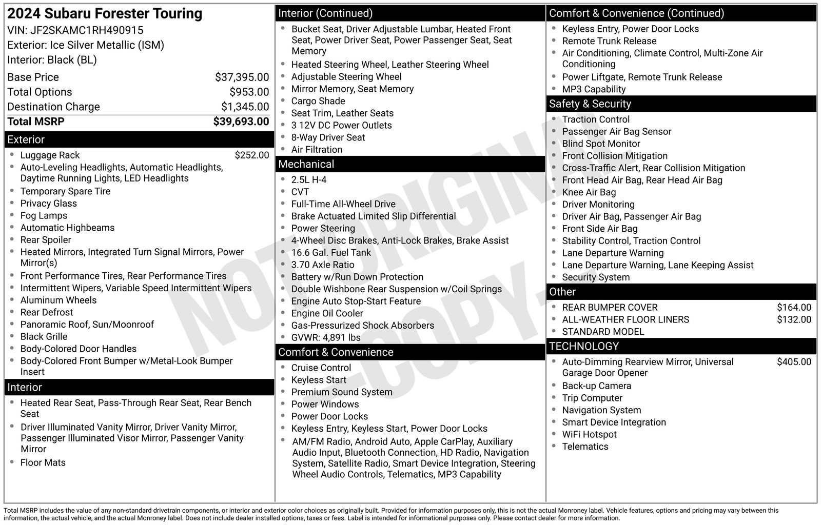 Certified 2024 Subaru Forester Touring image 22