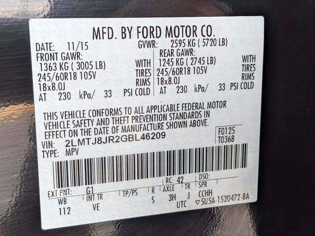 Used 2016 Lincoln MKX Premiere image 27