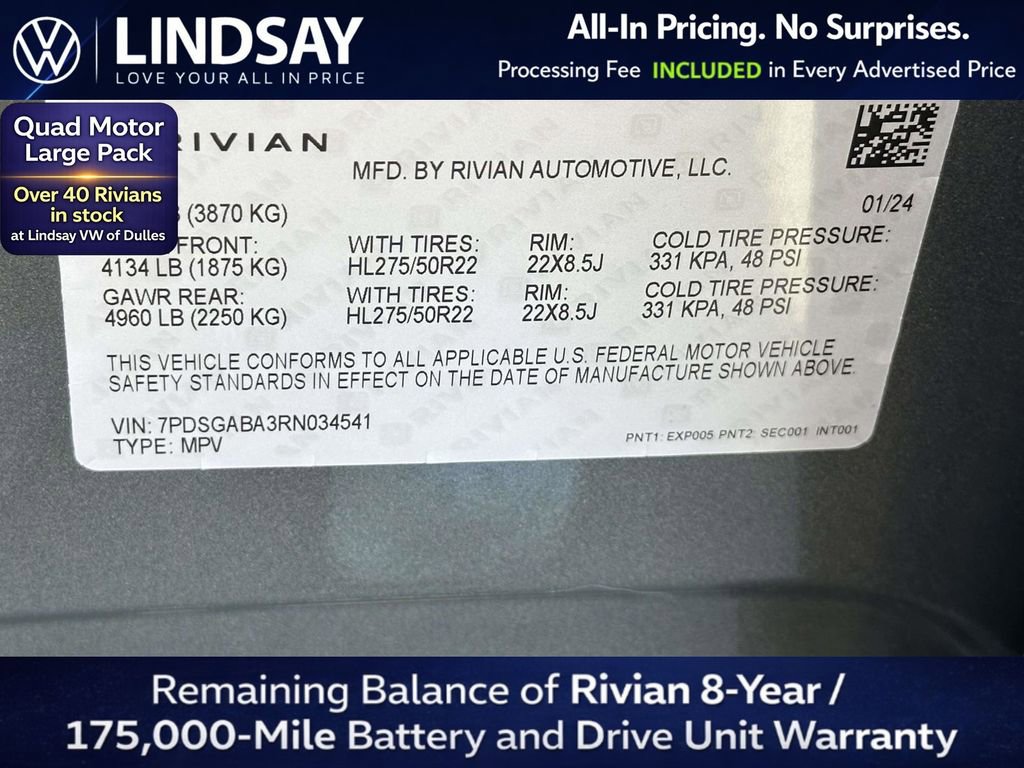Used 2024 Rivian R1S Adventure AWD/4WD image 27