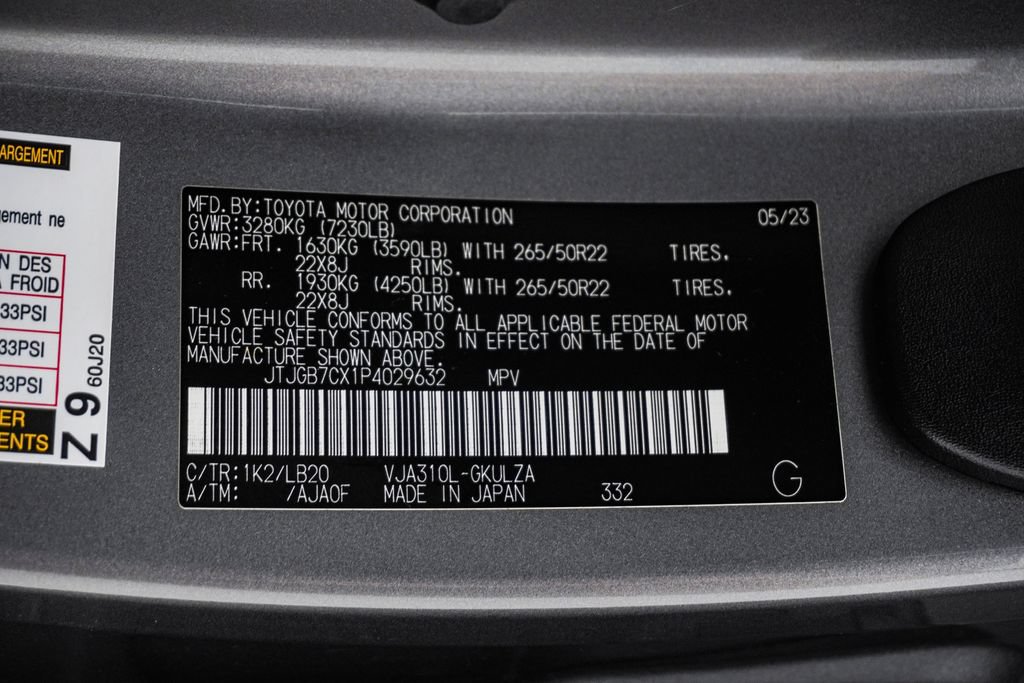 Used 2023 Lexus LX 600 4WD w/ Appearance Package image 33