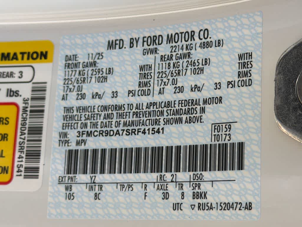 New 2025 Ford Bronco Sport Badlands w/ Badlands Tech Package image 33