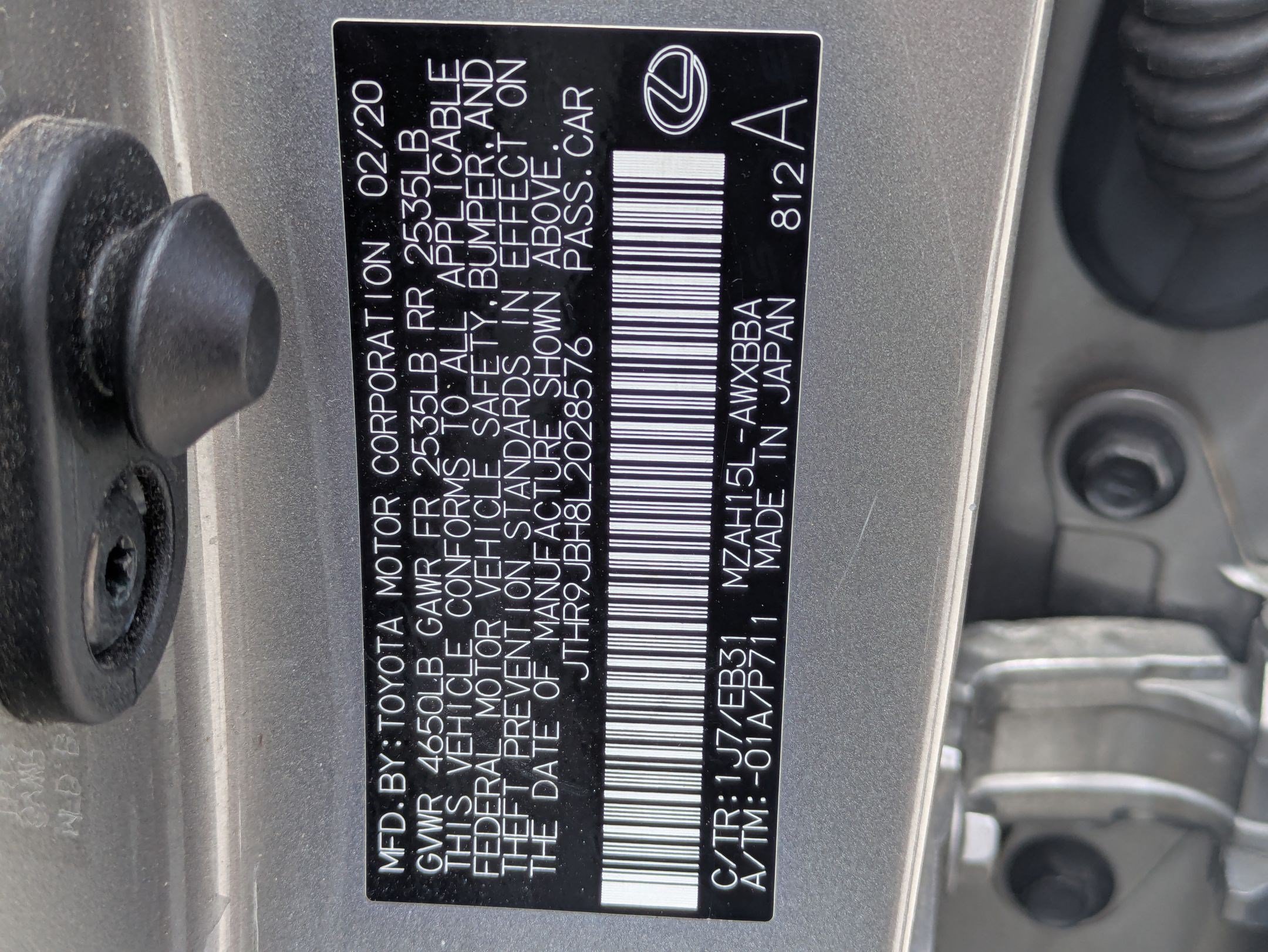 Used 2020 Lexus UX 250h F Sport w/ F Sport Premium Package AWD/4WD image 32