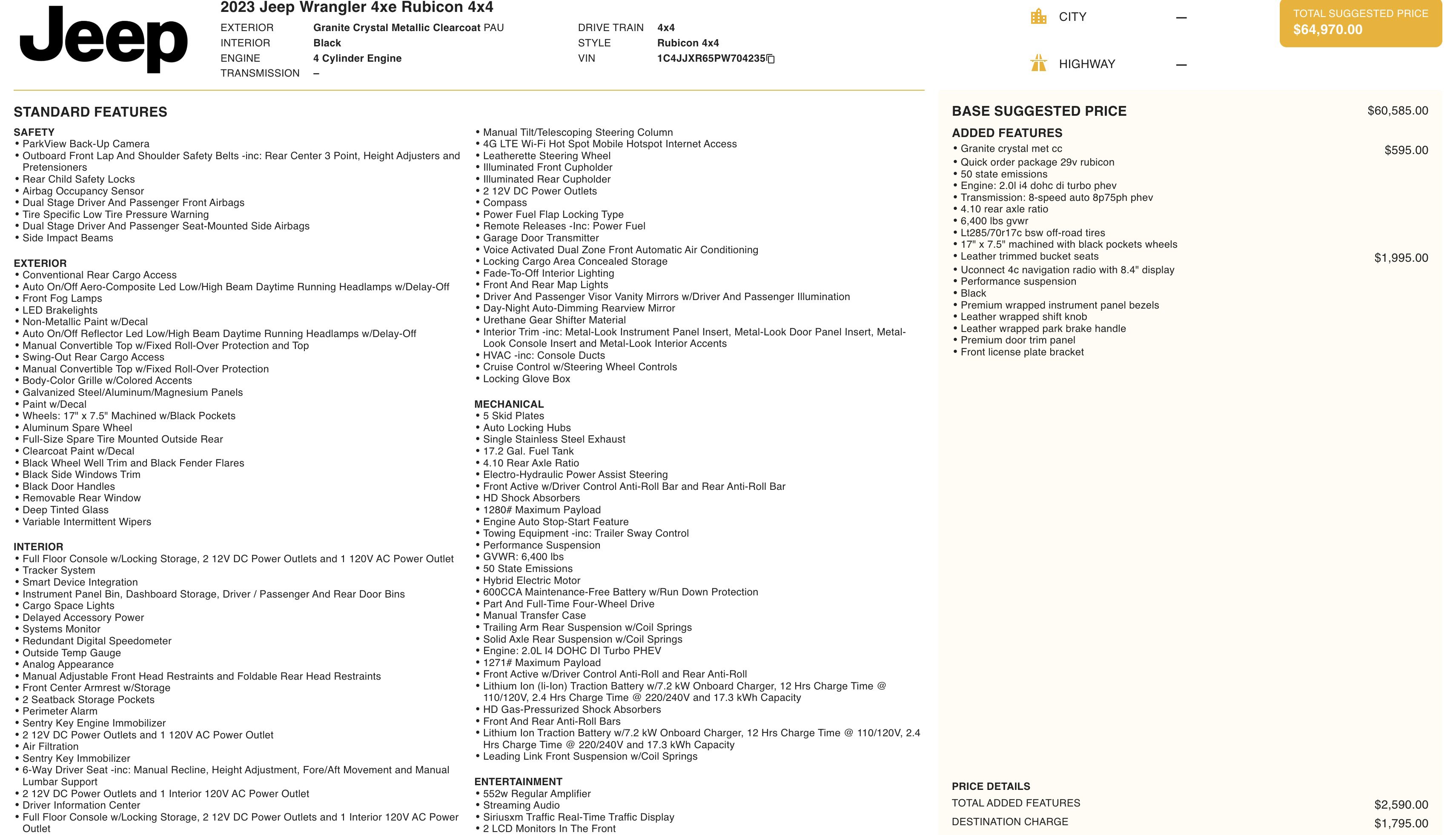 Used 2023 Jeep Wrangler Unlimited Rubicon 4xe image 6