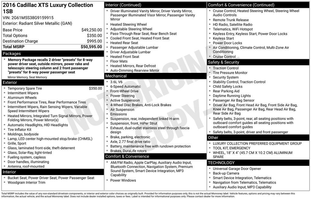 Used 2016 Cadillac XTS Luxury image 3