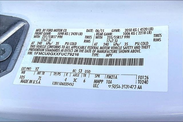 Used 2015 Ford Escape SE FWD image 29
