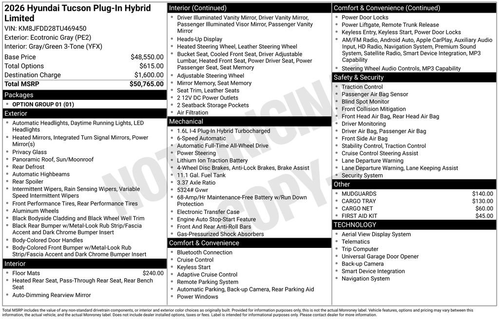 Certified 2026 Hyundai Tucson Limited AWD/4WD image 26