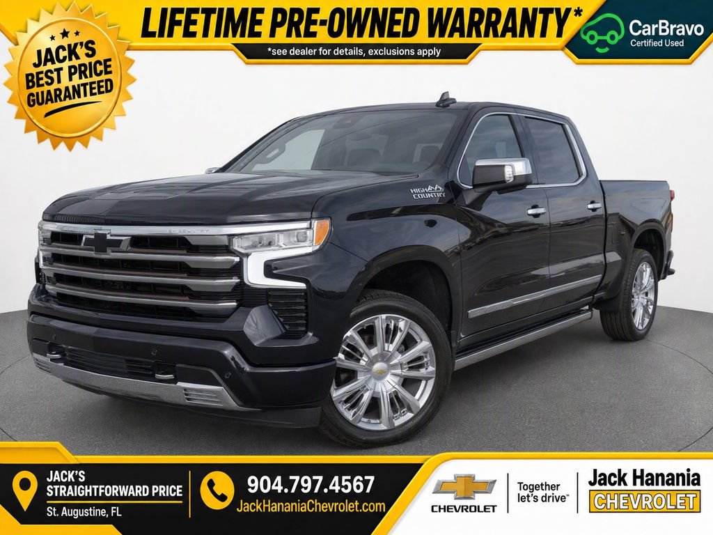 Used 2022 Chevrolet Silverado 1500 High Country w/ Technology Package AWD/4WD image 2