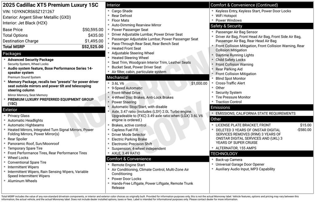 Certified 2025 Cadillac XT5 Premium Luxury image 33
